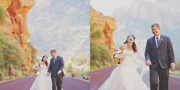 wedding in zion national park