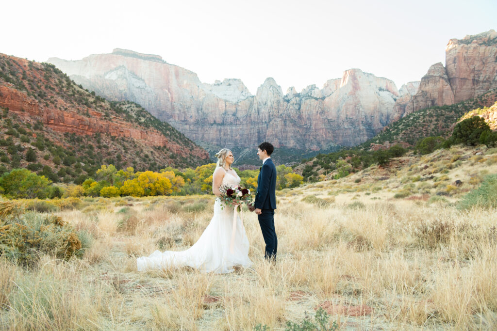 Brittany + Daniel - Intimate Wedding in Zion National Park